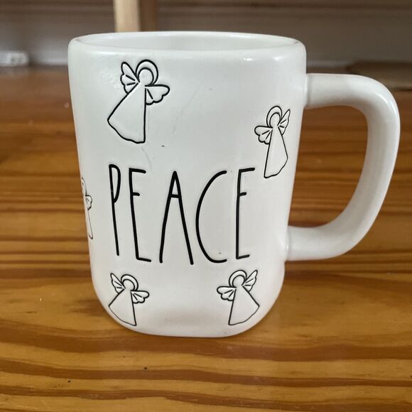 Rae Dunn “PEACE” With Angels Mug - Picture 1 of 3